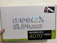 [有盒] MSI RTX 4070 Ti SUPER Gaming X Slim White (白色版/保養至2027年4月)