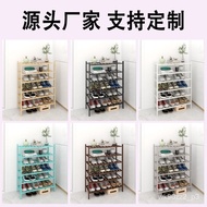 Bamboo Simple Folding Shoe Rack Multi-Layer Space Saving Shoe Cabinet Dustproof Storage Rental Home Door Hinge Shoe Rack