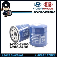 KIA OIL FILTER (Made In Korea @ 26300-2Y500)(26300-02501) - Most Gasoline/Petrol Models SPM