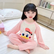 {LH} Ready Stock 80~160cm New Style Girls' Pajamas Spring Autumn Style Children's Homewear Suit Baby