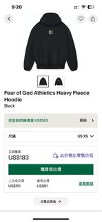 FEAR OF GOD ATHLETICS Hoodie FOG Adidas Essentials XS衛衣