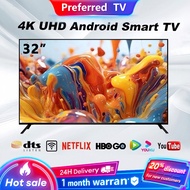 Smart TV 32/43 inch UHD Android television Murah  built-in tv box led 75hz With HDMI/USB/Audio