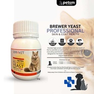Brewery yeast 50g kurangkan bulu gugur kucing anjing