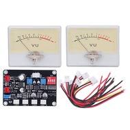 Power Amplifier VU Meter with Driver Board Kit High Accuracy Audio Level Meter with Backlit for DIY 