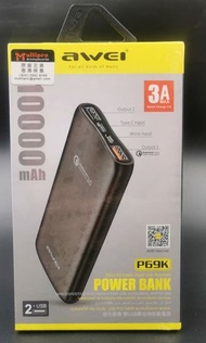 Awei P69K power bank10000mah