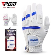 PGM Junior Golf Glove Microfiber Cloth Breathable Abrasion Resistant Soft Microfiber 1 Pair Children