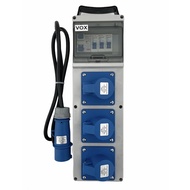 VOX 3 Way Portable Distribution Box with Safety Mark Approved ELCB
