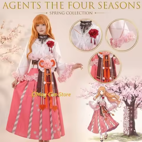 OMag Cos Store Agents Of The Four Seasons: Dance Of Spring Agent Flower Leaf Daisy Cosplay Female Co