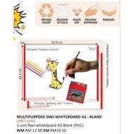 A3 Multipurpose White Board Card Kad White Board - Blank [Ready Stock]