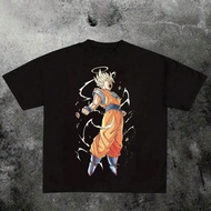 Holy - Looking Super Saiyan God Goku Graphic On 220g Heavyweight 100% Cotton Shirt