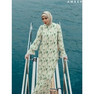 AMBER Printed Pleated Baju Kurung Lalizar (Eid's Time For Love Collection)