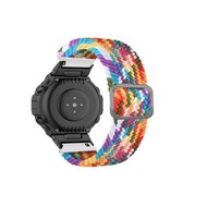 全城熱賣 - 適用於華米Amazfit T-Rex / T-Rex Pro / Ares 尼龍調節扣錶帶（彩虹）