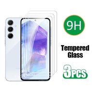 3 PcsTempered Glass Film For Samsung A55 A35 A25 SamsungA55 5G 2023 2024 Phone Screen Protector Full
