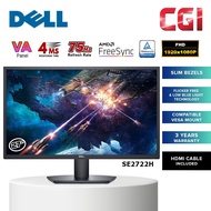 Dell 27" SE2722H VA FHD 75Hz 4ms AMD FreeSync Slim Bezel Monitor