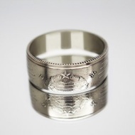 匈牙利硬幣戒指 20 福林 1975 年男士硬幣戒指 女士硬幣戒指