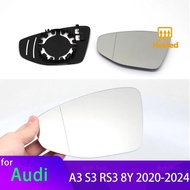 Door Wing Rearview Mirror Glass Side Mirror Lens Heated Side Mirror Glass For Audi A3 8Y S3 8Y  RS3 