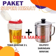 2L Oil Savings Package + 1 L Stainless Steel Oil Pot