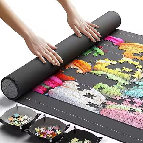 Puzzle Storage Blanket Children Puzzle Toys Multiple Specifications with Bag Portable Parent-child E