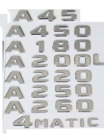 Chrome for Mercedes Benz A35 A45 A140 A150 A160 A160d A170 A180 A180d A190 A200 A200d A210 A220 A220