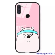 Softcase Glass Karakter SAMSUNG A11 M11- Case HP SAMSUNG A11 M11 - Case SAMSUNG A11 M11 - Kesing HP