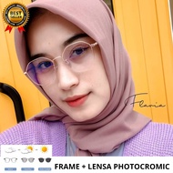 Paket frame kacamata 8903 + Lensa Photocromic / Blueray / Anti radiasi