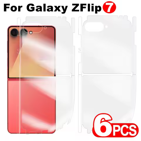 1/6Pcs Screen Protector for Samsung Galaxy Z Flip 7 HD Border Side Full Cover Hydrogel Film for ZFli