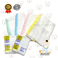 6pcs BABY ESSENTIALS CURITY PLAIN WHITE/ BIAS CLOTH DIAPER LAMPIN 100% COTTON