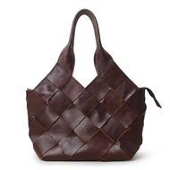 BERNIE Sheila Brown Cowhide Bag Vegetable Tanned Leather Hand Bag