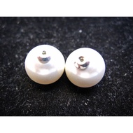 18K White Gold Pearl Earplugs Without Pearl K Gold Accessories