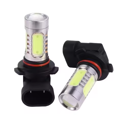 2X 7.5W 9006 HB4 COB LED Car Driving Fog Light Bulb Lamp White