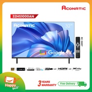 ใหม่ Aconatic ทีวี 32 นิ้ว LED HD Google TV รุ่น 32HS1000AN ระบบปฏิบัติการ Google/Netflix & Youtube 