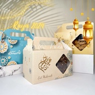 2024 Hari Raya Aidilfitri Box Kotak Kuih Raya Packaging Bag Biskut Christmas Hamper Ribbon