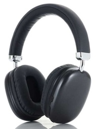 黑色無線耳罩藍牙耳機,帶麥克風,可摺疊且便攜,具有記憶泡棉耳罩,具有 Hifi 立體聲音質