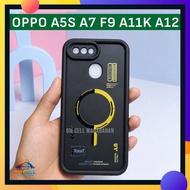 Oppo A5s Case A7 F9 A11K A12 Futuristic Tech Magsafe Motif Softcase TPU Thick Anti-Shock Premium