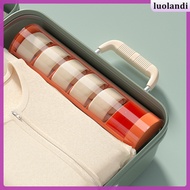 🧂 Orange Underwear Storage Box with Lid, Durable PP Construction, Size 7.87 x 4.92 x 3.54 inches