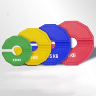 2PCS Weight Plate Barbell Dumbell Rubber Plates 0.25/0.5/0.75/1 KG Plate Weight Training Equipment B