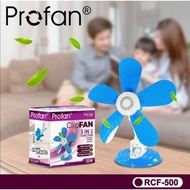 Profan 30Watt and 20Watt 5 Blade CLIP Fan 3 in 1 RCF-500 / HELI FAN / CLIP FAN / Wall Fan / Desk Fan