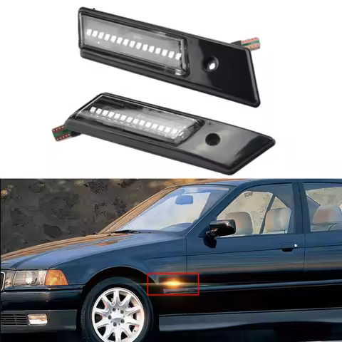 LED Sequential Dynamic Side Indicator For BMW E36 3-Series 318i 325i 328i M3 E34 5-Series E32 7-Seri