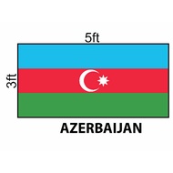Azerbaijan Flag 3x5ft, Azerbaijan Flag 3x5ft, Polyester