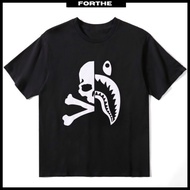 A BATHING APE X MASTERMIND JAPAN T-shirt 280G Heavy Cotton Oversized Black T-shirt Bape x Mastermind