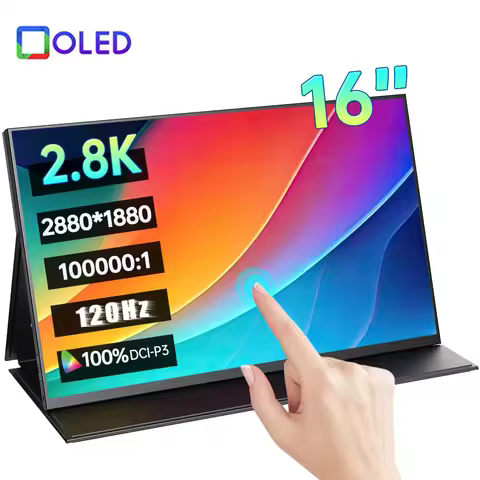 16 Inch 2.8K AMOLED 120Hz Touch Screen Portable Monitor 2880*1880P 400Nit 100000:1 Gaming Display Fo