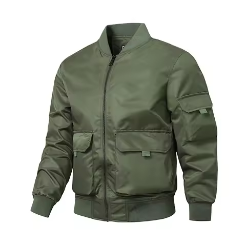 MA-1 American workwear pilot jacket, men's spring and autumn baseball suit trend jacket, men's milit
