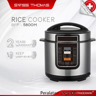 pressure cooker... ☟SwissThomas CookMaster Electric Pressure Cooker Large Capacity Cooker Pot Electric Rice Cooker (6.0L)✬