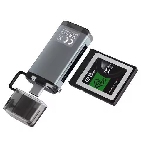 Cfexpress Type B Card Reader - USB C 10Gbps CF Express Digital Camera Transfer to Phone Adapter (Not
