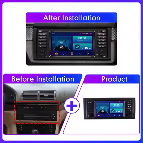 7" Android Car Radio Multimedia Video Player For BMW X5 E53 E39 E38 1996-2004 GPS Navigation Audio S