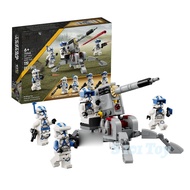 Copy DIY Star Wars 501 Clone Troopers Battle Pack 75345(119 pcs) STEAM Buidling Blocks Kids Toys Gif