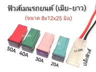 งานแท้!!! ฟิวส์เมนรถยนต์ (เมีย-ยาว: 10x12x25 มิล)​ มีขนาด 20A 30A 40A 50A