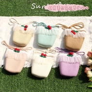 Blogger Girls Travel Sweet Lace Gauze Bow Straw Crossbody Bag