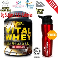 Slimming / Diet / Meal Replacement Shake – Vital Whey 2kg Halal 24g Protein, 0g Sugar, 111 Calories,