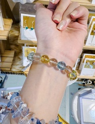 精品自用冰彩托帕石水晶手珠10.5mm41.22g增強表達能力說服力